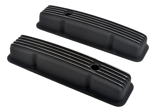 Tapas de Punterías Aluminio Cortas Con Aletas Con Base de Bobinas SBC Chevrolet GMC 283