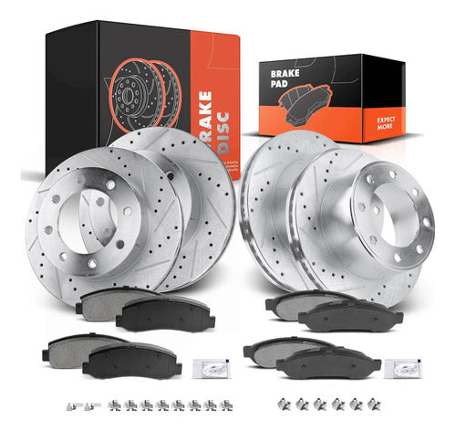 Kit Frenos Discos Perforados Ford F-250 Super Duty 08-12