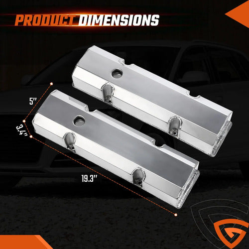 Tapas de Punterías Cromadas Altas Fabricadas SBC Chevrolet GMC 283 305 327 350 400