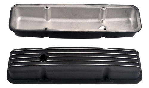 Tapas de Punterías Aluminio Cortas Con Aletas Con Base de Bobinas SBC Chevrolet GMC 283