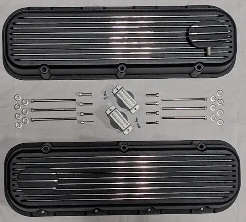 Tapas de Punterías Aluminio Con Aletas Con Respiradero BBC Chevrolet GMC 396 427 454