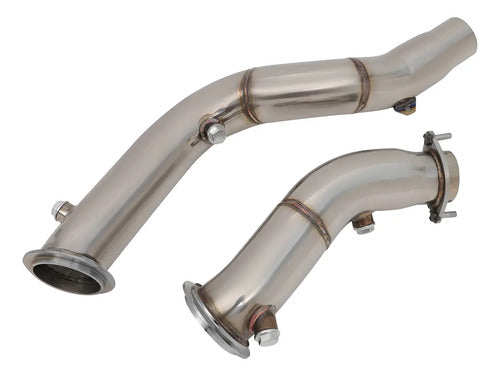 Downpipe Bmw 2 3 4 S55 F80 F82 M3 M4 2014 A 2019 Cromado