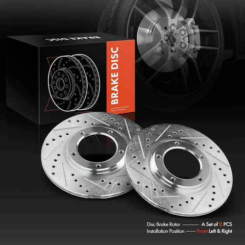 Discos Freno Delanteros Perforados Toyota Tacoma 1995-2004