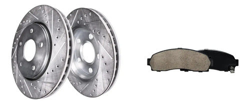 Kit Frenos Discos Ranurados Ford Explorer Mercury 2002-2005