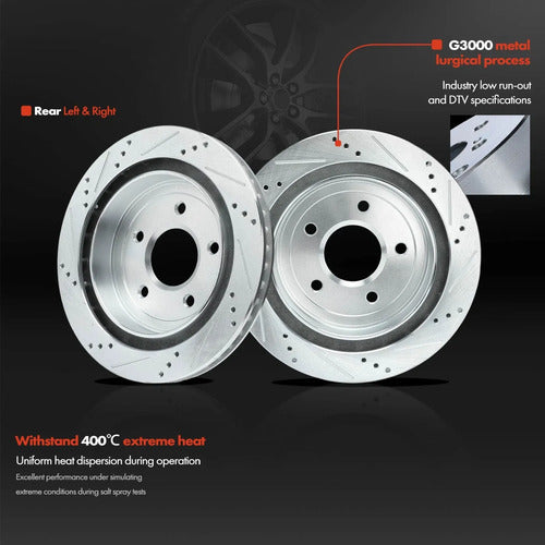 Discos Freno Perforados Chevrolet Corvette Cadillac Xlr