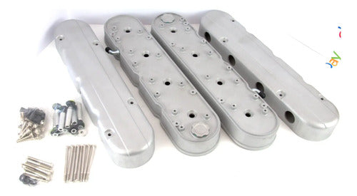 Tapas de Punterías Aluminio Con Base de Bobinas 2 Piezas LS Chevrolet GMC 4.8 5.3