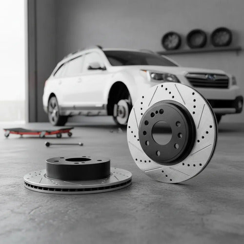 Discos Freno Ranurados Perforados Subaru Outback 2010-2014