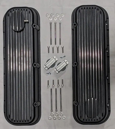 Tapas de Punterías Aluminio Altas Con Aletas Con Respiradero BBC Chevrolet GMC 396 427 454
