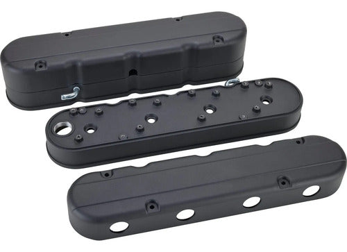 Tapas de Punterías Aluminio Lisas Con Base de Bobinas LS Chevrolet GMC 4.8 5.3 Silverado