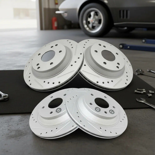 Discos Freno Perforados Chevrolet Corvette 1988-1996
