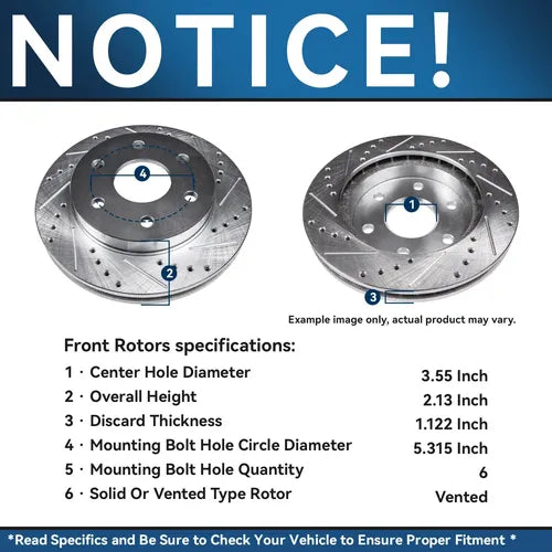 Discos Freno Ford F-150 Lobo Lincoln Mark Lt 2004-2008