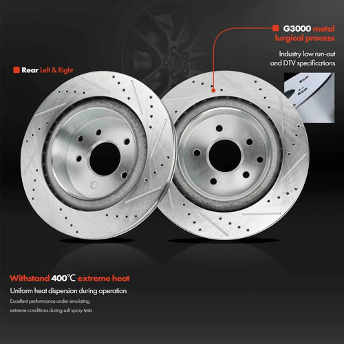 Kit Frenos Discos Perforados Infiniti G35 Nissan 350z