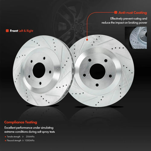 Discos Freno Perforados Chevrolet Corvette Cadillac Xlr
