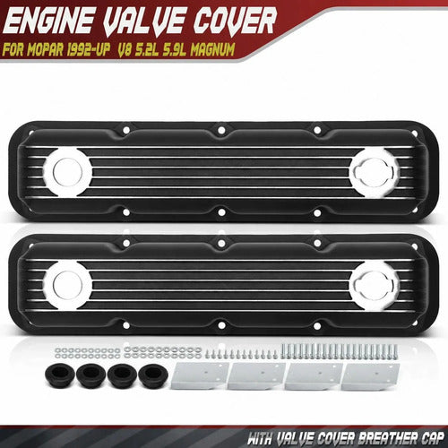 Tapas de Punterías Aluminio Con Aletas Con Respiradero Dodge Jeep Ram Dakota Durango 5.2