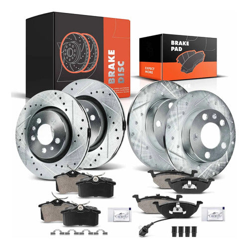 Kit Frenos Perforados Volkswagen Golf Jetta 2000-2006