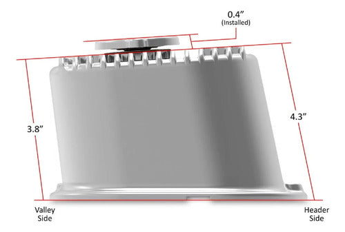 Tapas de Punterías Aluminio Altas Con Aletas BBC Chevrolet GMC 396 427 454