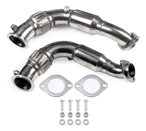 Downpipe Escape Bmw X5 X6 Series 550i 650i 750i 4.4 08-14 V8 Cromado