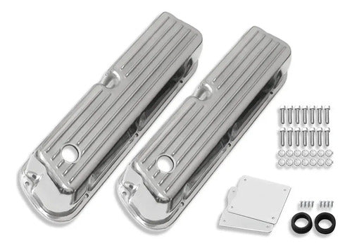Tapas de Punterías Aluminio Altas Con Aletas Ford 289 302 351W Windsor