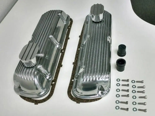 Tapas de Punterías Aluminio Con Aletas Con Respiradero Ford 289 302 351W Windsor