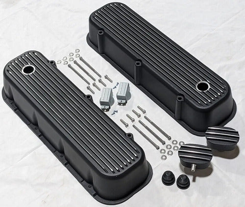Tapas de Punterías Aluminio Altas Con Aletas Con Respiradero BBC Chevrolet GMC 396 427 454