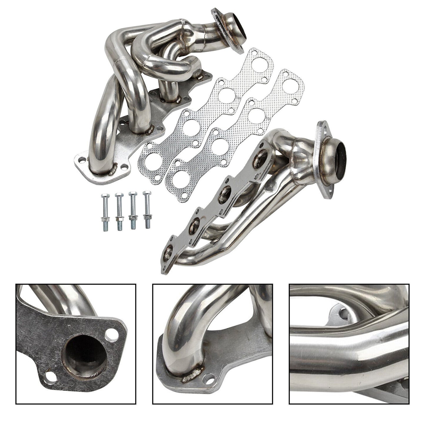 Headers Ford F150/F250/Expedition 5.4L 1997-2003 V8 - Colectores Deportivos Acero Inoxidable