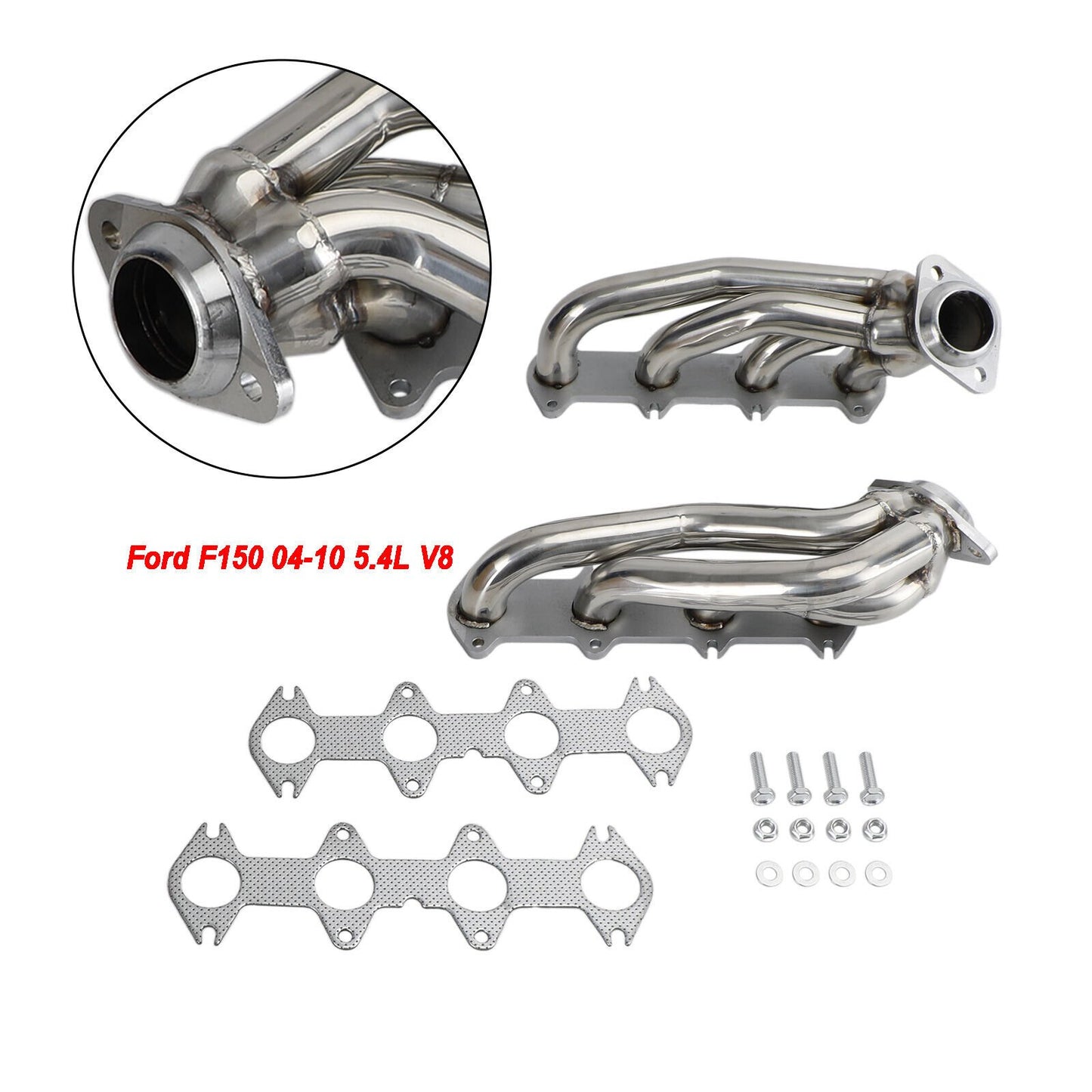 Headers Escape Ford F150 5.4L V8 2004-2010 King Ranch Lariat XL XLT - Colectores Deportivos Manifold