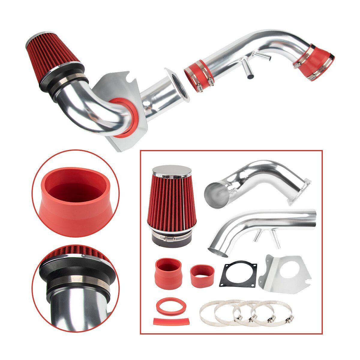 Cold Air Intake Filtro de Aire Deportivo Alto Flujo Ford Mustang GT 4.6 V8 1996-2004 Aumento Potencia HP