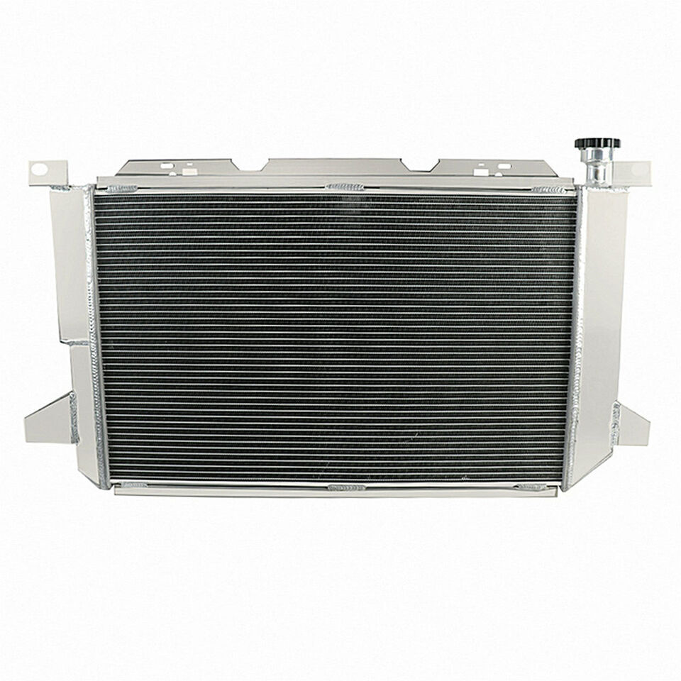 Radiador Aluminio para Ford F150 F250 F350 Bronco V8 5.0 5.8 7.5 - 3 Filas con Ventiladores y Tolva de Aluminio