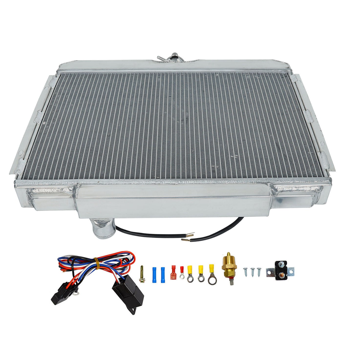 Radiador Aluminio 3 Filas Ford Mustang Fairlane Cougar Falcon 1967-1970 - Alto Rendimiento