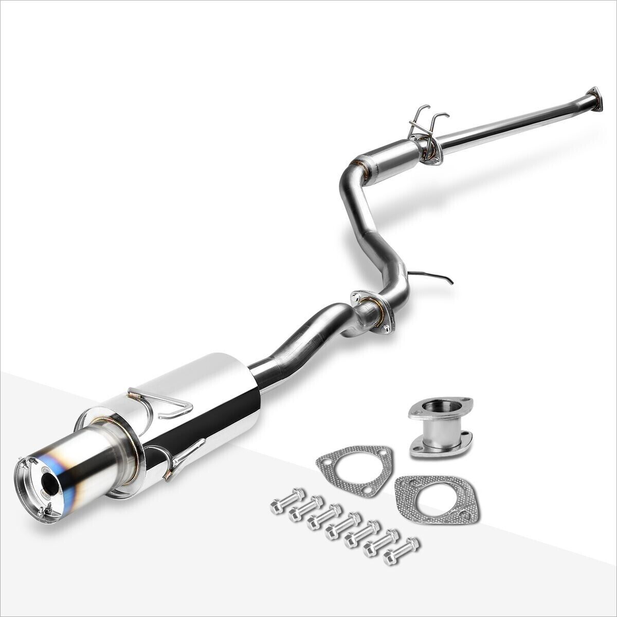 Catback Tuberia Escape Honda Civic 1.8 2006-2011 Mofle N1 Resonador Deportivo Aumento Potencia Acero Inoxidable