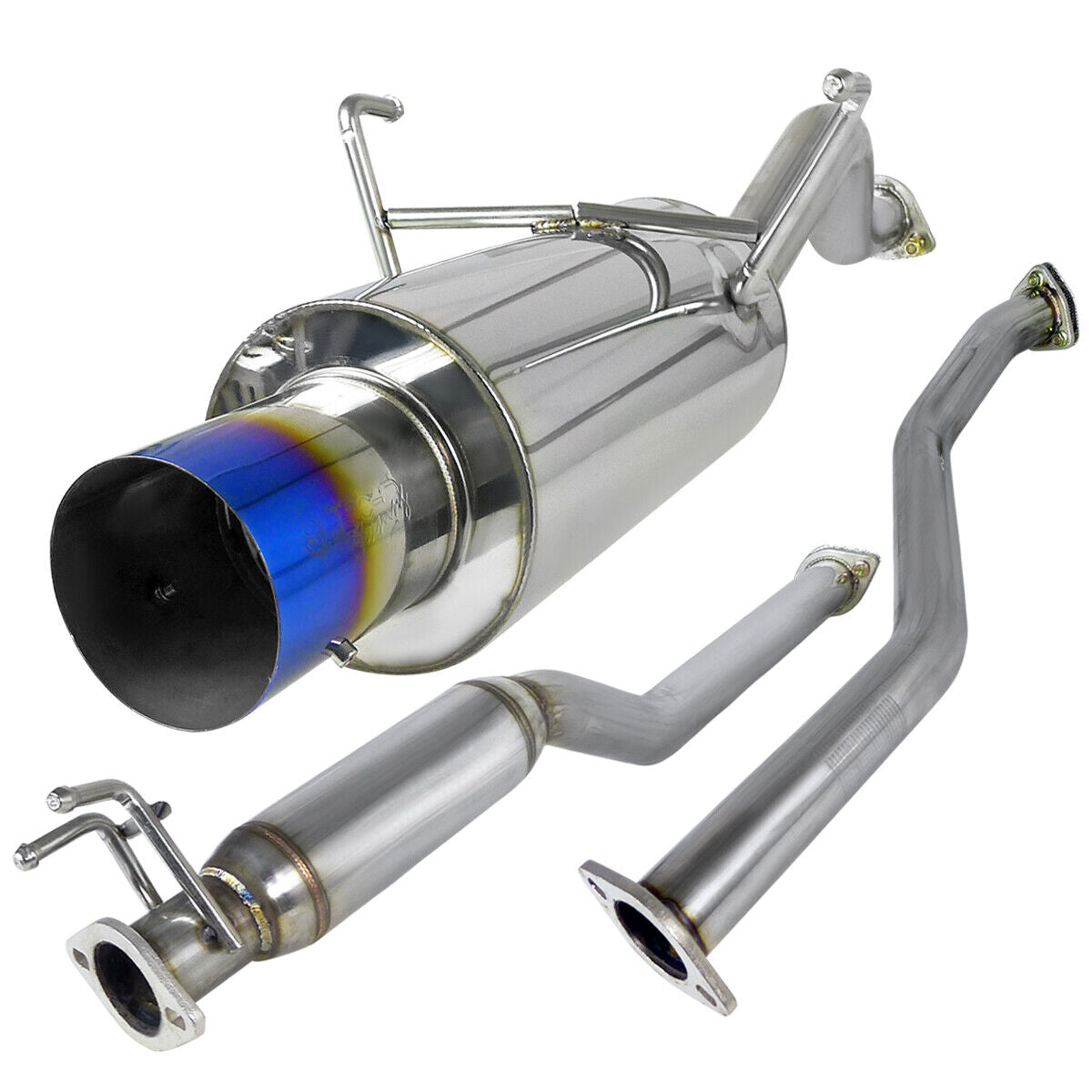 Catback Tuberia Escape Honda Civic 1.7 2001-2005 Mofle N1 Resonador Deportivo N1 Aumento Potencia Acero Inoxidable