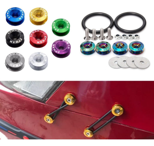 Sujetadores de Facia estilo JDM / Bumper Quick Release Tornillos Racing