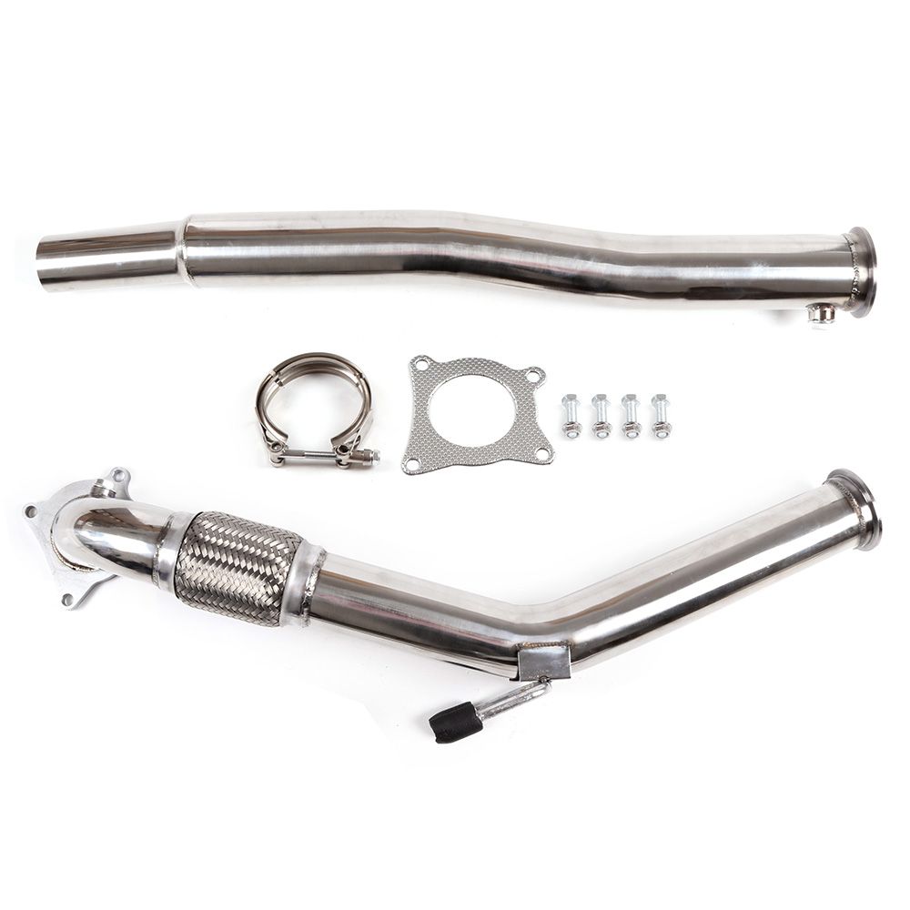 Downpipe Tuberia Escape VW Volkswagen Audi SEAT 1.8T 2.0T TSFI A3 A4 Golf MK5 MK6 TSI 2006-2014 3 Pulgadas