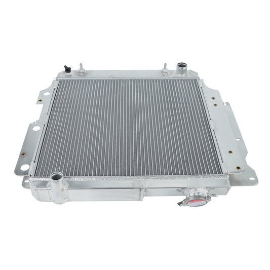 Radiador Aluminio Compatible con Jeep Wrangler TJ YJ 1986-2006 2.4 2.5 4.0 - 3 Filas