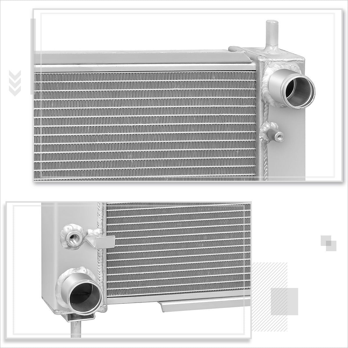 Radiador Aluminio Ford Mustang 1994 1995 V8 V6 3 Filas 5.0 - Uso rudo competencia