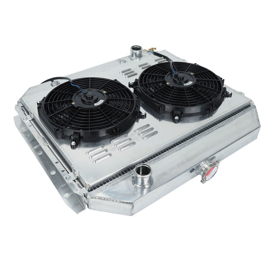 Radiador Aluminio Ford 1966 1967 68 1969-1979 Bronco Pickup F100 F150 F250 F350 - 3 Filas Ideal para Restauraciones