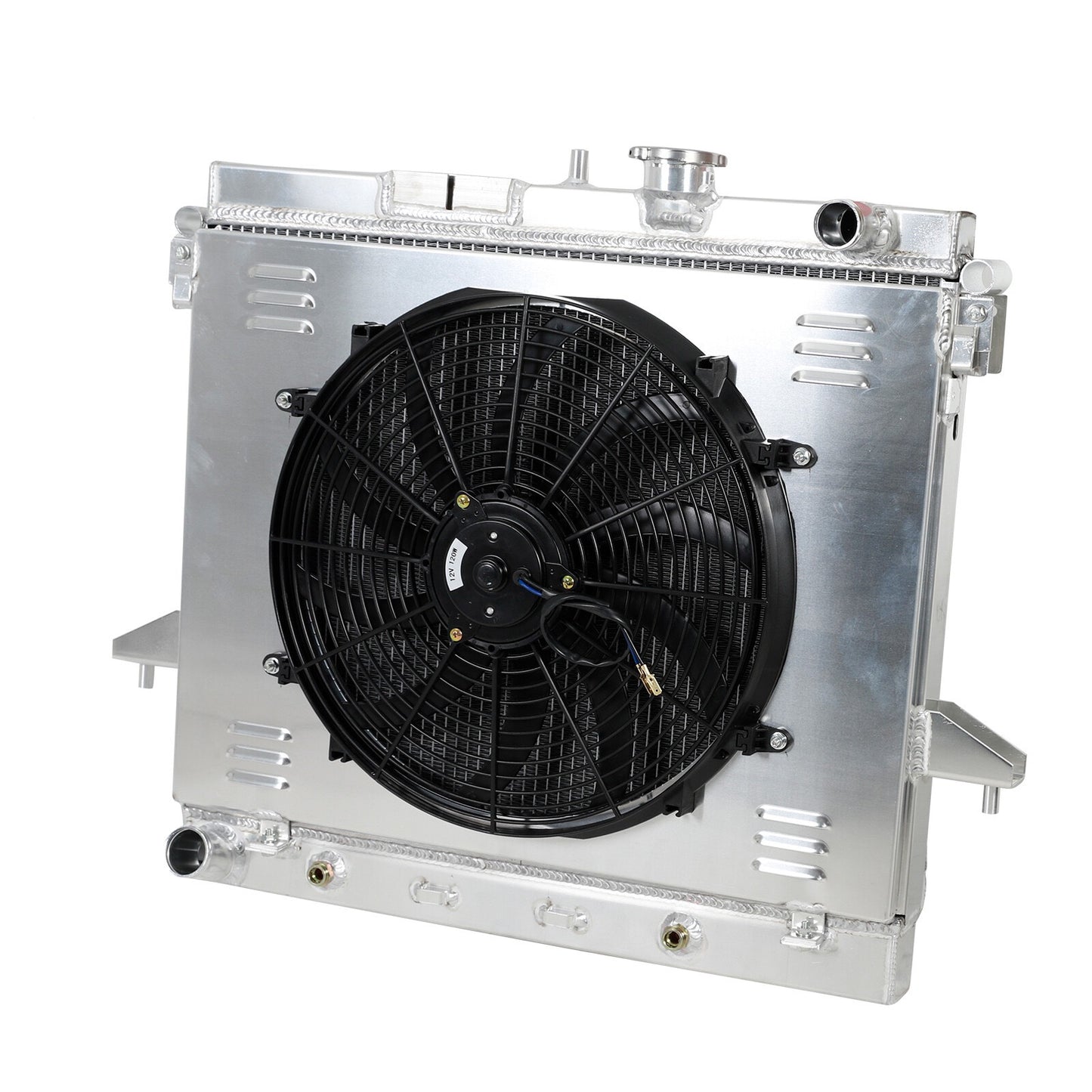 Radiador Aluminio Chevrolet Colorado GMC Canyon Hummer H3 2006 2007 2008-2012 - 3 Filas + Ventiladores + Kit Instalacion