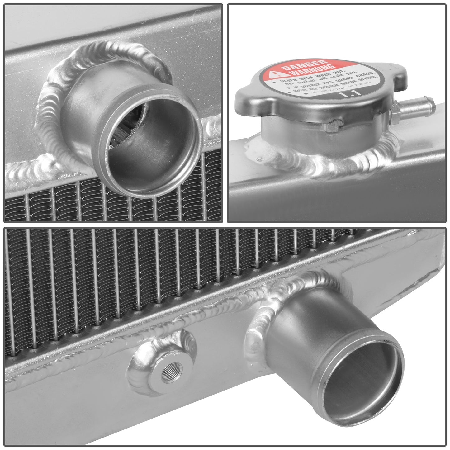 Radiador Aluminio Dodge Charger Challenger Coronet Barracuda Plymouth RoadRunner 1970 1971 1972 1973 - 3 Filas