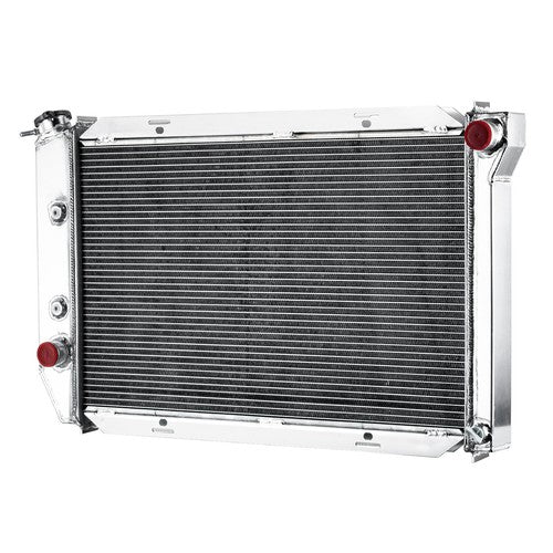 Radiador de 3 Filas Ford Mustang  Torino  Mercury LTD Cougar 1971 1972 1973 - Alto Rendimiento Tolva y ventiladores incluidos